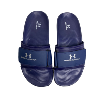 Under Armour Navy Blue Adjustable Comfort Slides